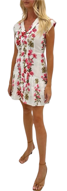 Ruby Dress - Pink Floral Stripe